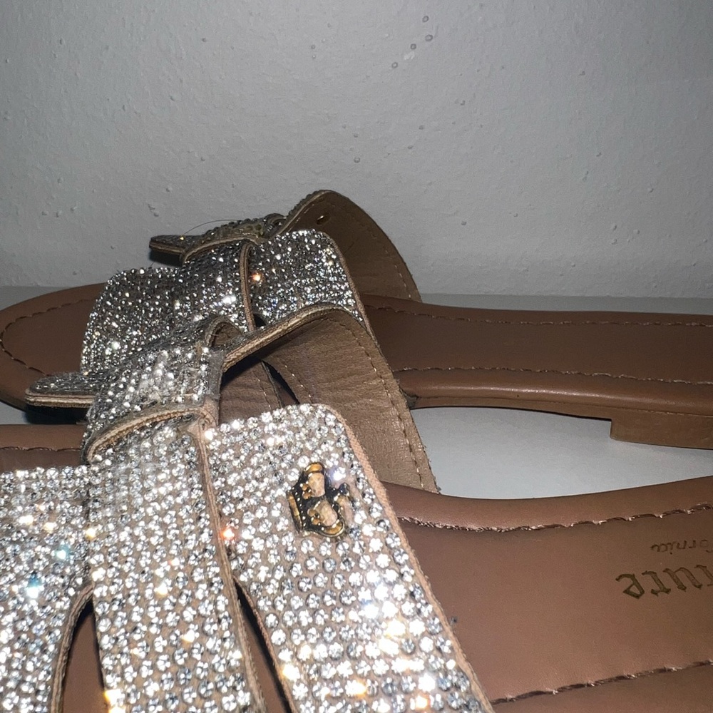Juicy Couture Sparkling Rhinestone Sandals